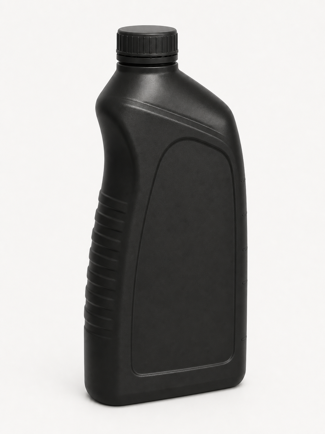 POLYPER small HDPE motor oil bottle jug with label panel